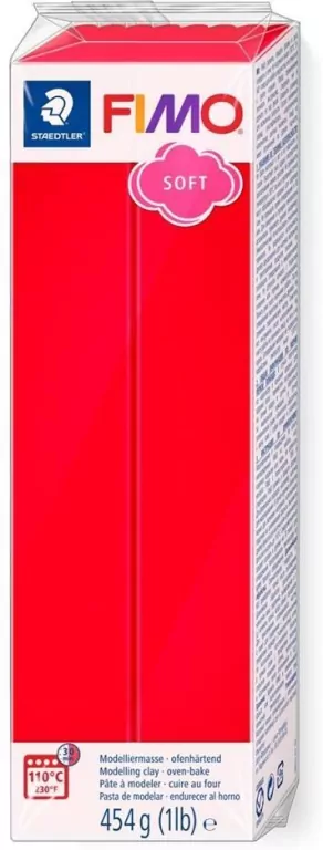 Masa termoutwardzalna Fimo 454g, czerwony - tantis.pl