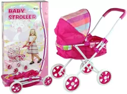 Wózek spacerówka dla lalek różowy