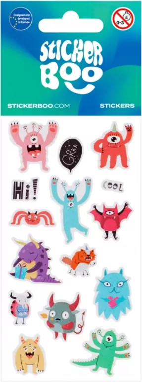 Naklejki Sticker BOO Potworki mix - tantis.pl