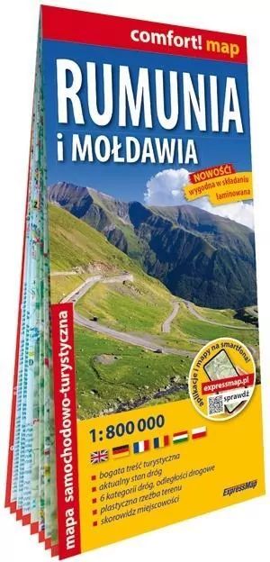 Comfort! map Rumunia i Mołdawia 1:800 00 - tantis.pl