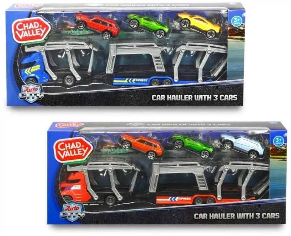 City Laweta z 3 samochodami mix - tantis.pl