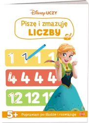 Piszę i zmazuję liczby. Kraina Lodu. Disney Uczy