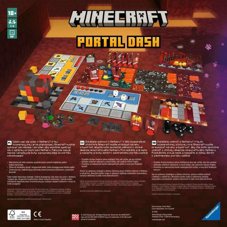Minecraft. Gra planszowa. Portal Dash - tantis.pl