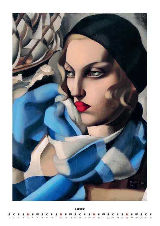 Kalendarz 2026 - Tamara Łempicka wzór 2 A3 - tantis.pl