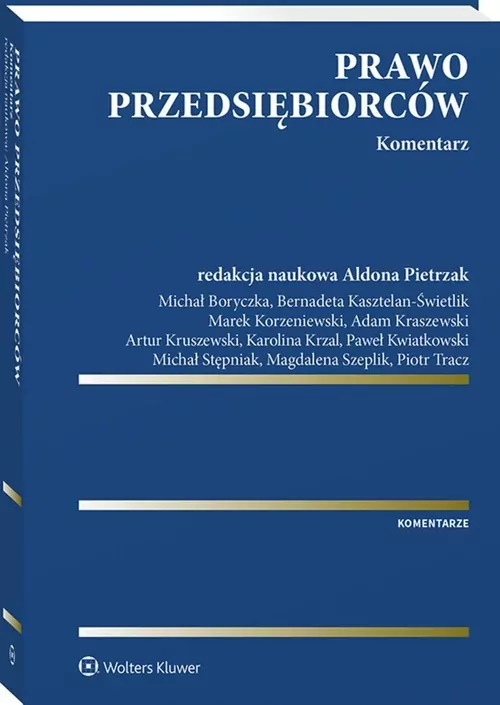 Prawo przedsiębiorców Komentarz - tantis.pl