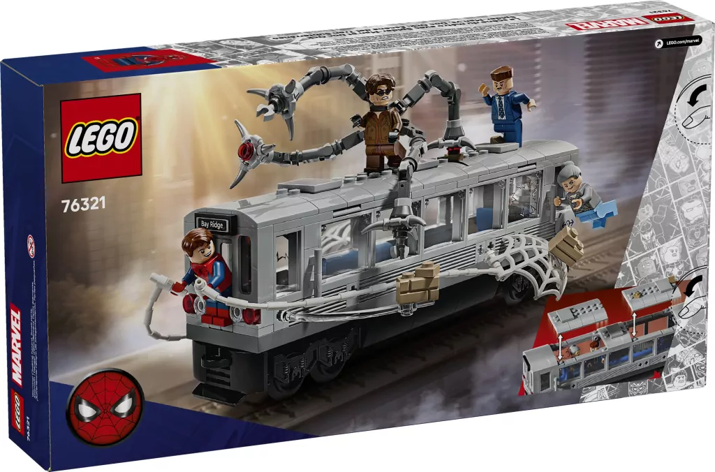 LEGO® Spider-Man kontra Doc Ock — scena w metrze 76321 - tantis.pl
