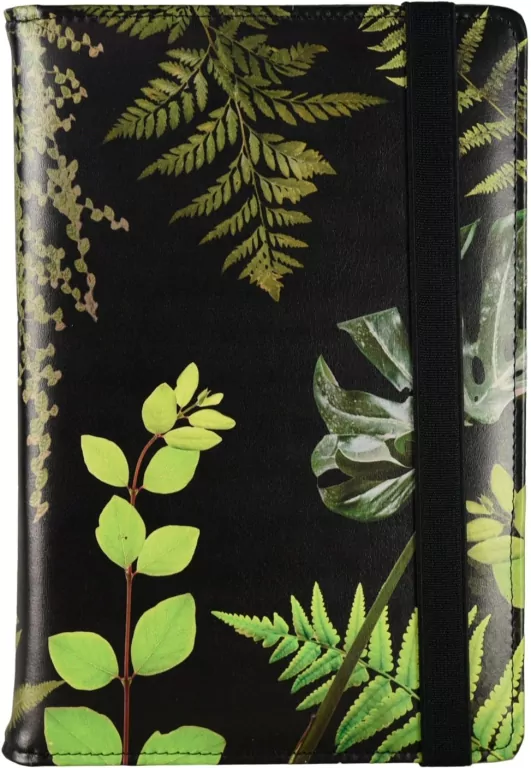 Planner A5 dzienny na gumkę Botanic BLACK PLR-25PR - tantis.pl