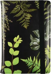 Planner A5 dzienny na gumkę Botanic BLACK PLR-25PR