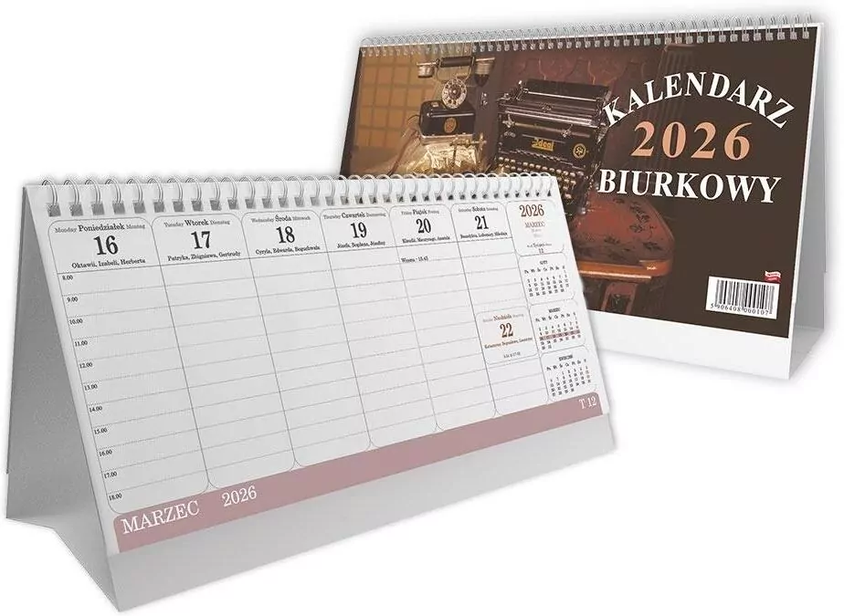 Kalendarz biurkowy 2025, poziomy SB1 SAPT - tantis.pl