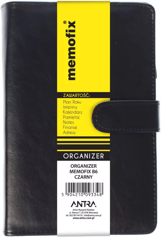 Organizer Memofix 2026 B6 ST, czarny - tantis.pl