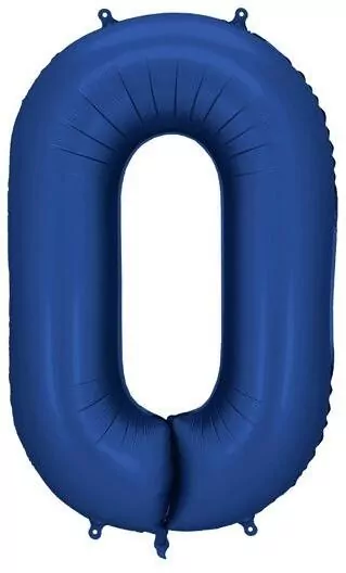 Balon foliowy cyfra 0 86cm granat - tantis.pl