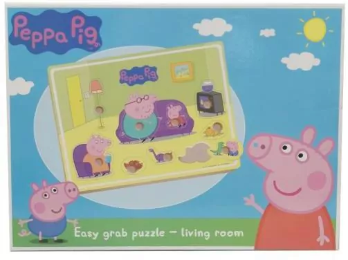 Układanka drewniana. Świnka Peppa