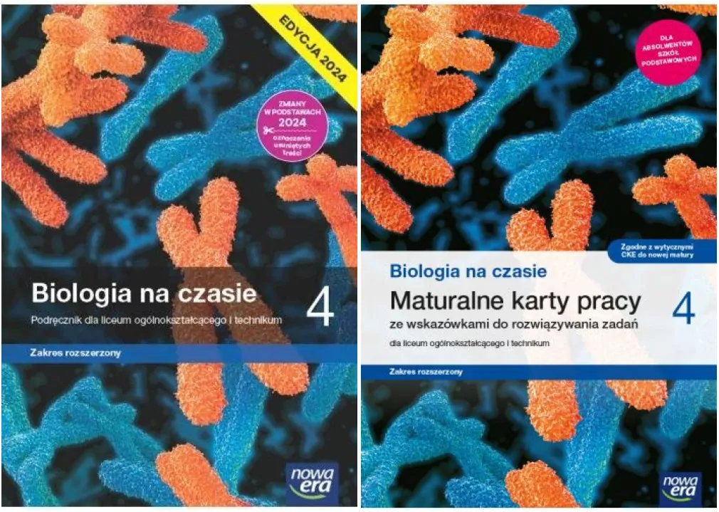 Pakiet: Biologia na czasie 4. Podręcznik/ Maturalne karty pracy. Klasa 4. Liceum i technikum. Zakres rozszerzony - tantis.pl