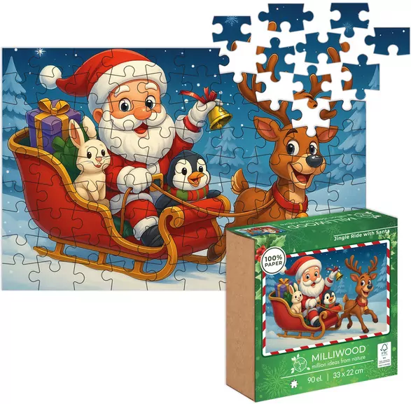 Puzzle 90 Podróż z Mikołajem ALEX - tantis.pl