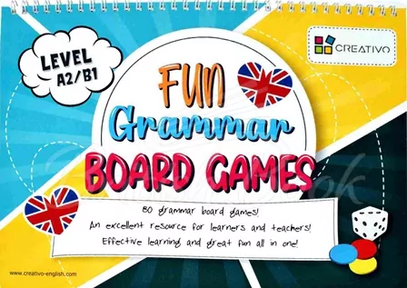Karty językowe Angielski Fun Grammar Board Games level A2/B1 - tantis.pl
