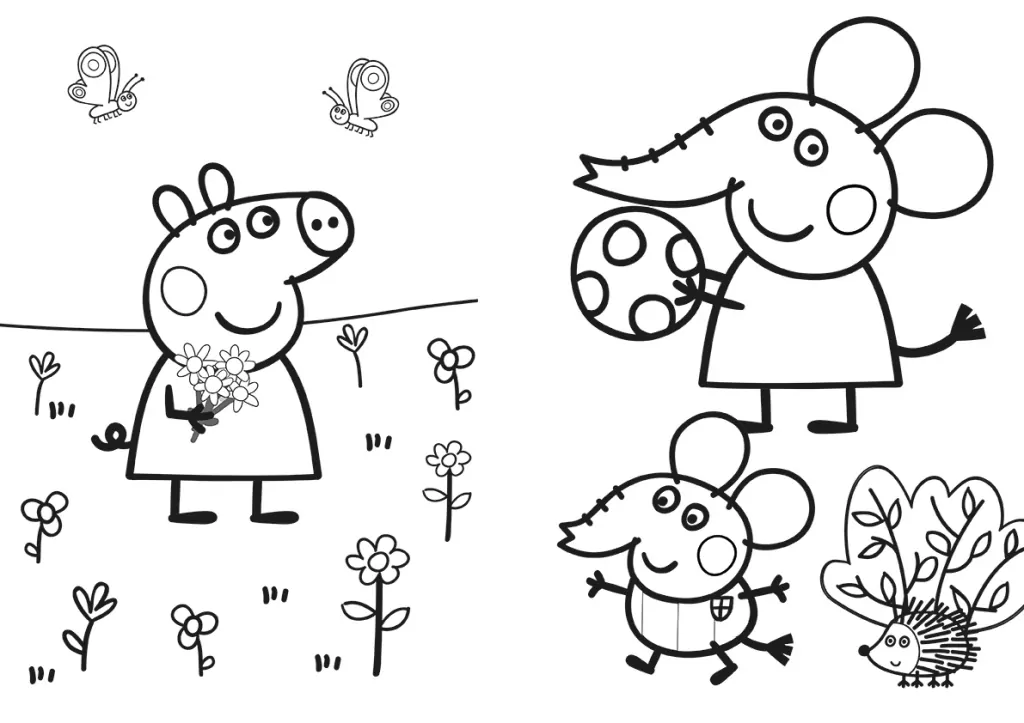 Peppa Pig. W słońcu i w deszczu. Koloruj bez końca. Cz.3 - tantis.pl