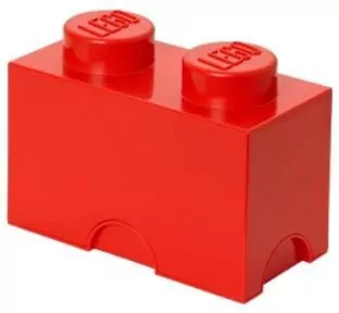 LEGO(R) pojemnik klocek dwójka czerwony - tantis.pl