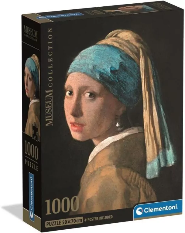 Puzzle 1000 CompactMus.GirlWithAPearlEar.39967 - tantis.pl