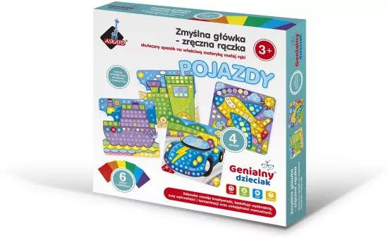 Pojazdy. Zmyślna główka- zręczna rączka. Genialny dzieciak