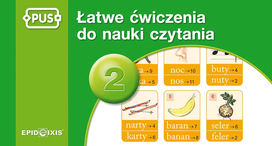 PUS. Łatwe ćwiczenia do nauki czytania 2 - tantis.pl