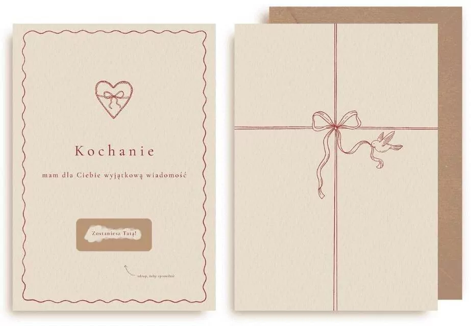 Kartka zdrapka - Zostaniesz Tatą - tantis.pl
