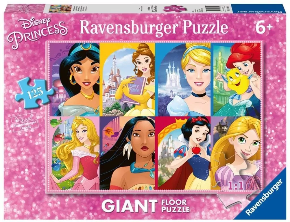 Puzzle 125 podłogowe Księżniczki Disney - tantis.pl