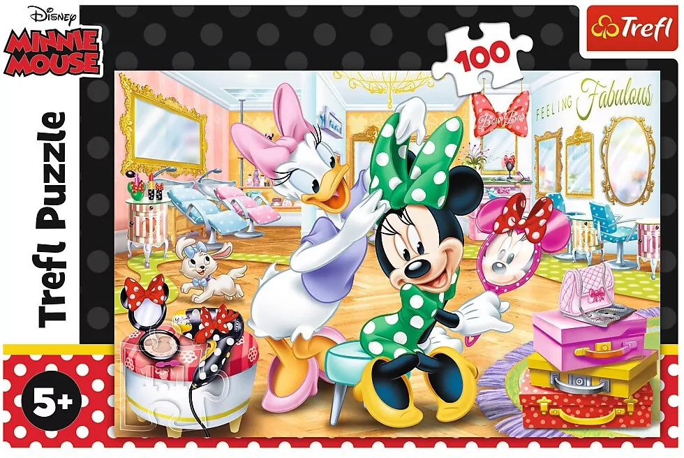Puzzle 100. Minnie w salonie kosmetycznym - tantis.pl