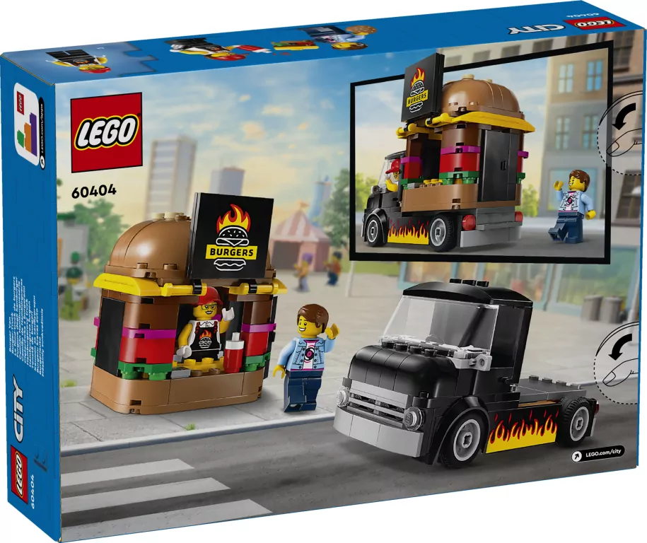 LEGO® City. Ciężarówka z burgerami 60404 - tantis.pl