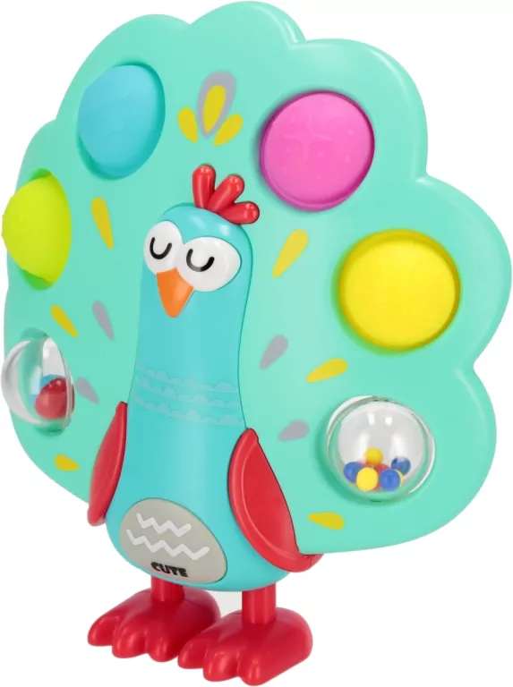 Bam Bam. Zabawka sensoryczna. Paw - tantis.pl