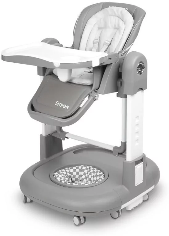 Krzesełko do karmienia. Sitron grey - tantis.pl