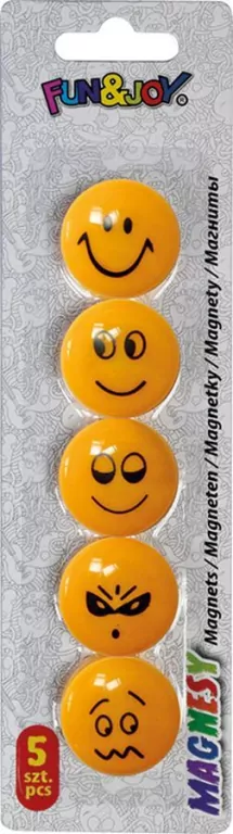 Magnesy okrągłe Smiley - tantis.pl