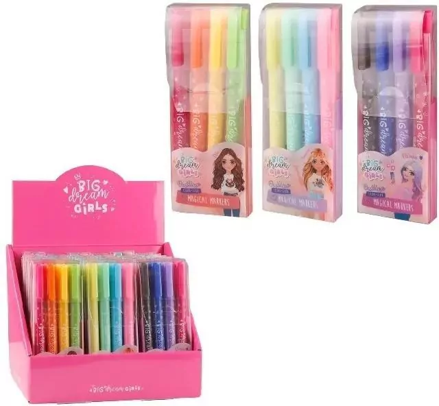 Marker magiczny BDGirls 4szt MIX - tantis.pl