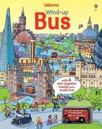 Wind-up bus book with slot-together tracks - tantis.pl