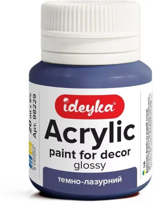 Farba akrylowa ciemnoniebieska 20ml - tantis.pl