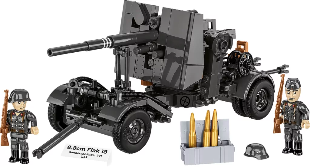 8.8 cm FLAK 18 z wózkiem transportowym - tantis.pl