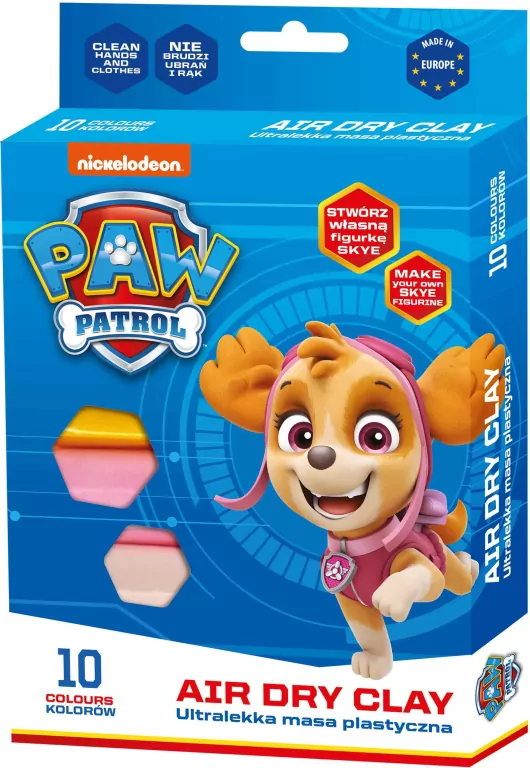 Masa plastyczna Paw Patrol Skye 10 kolorów - tantis.pl