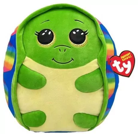 Squishy Beanies Shrugs - tęczowy żółw 30cm - tantis.pl