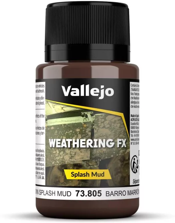 Vallejo: 73.805 - Weathering FX - Splash Mud - Brown (40 ml) - tantis.pl