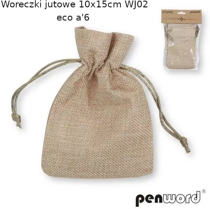 Woreczki jutowe eco 10x15cm - tantis.pl