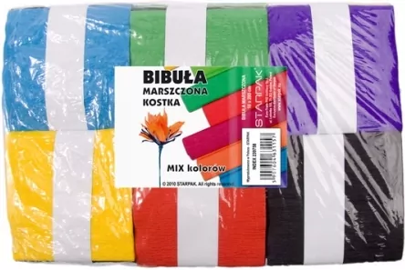Bibuła marszczona 10x200cm 10kol (1op= STARPAK - tantis.pl