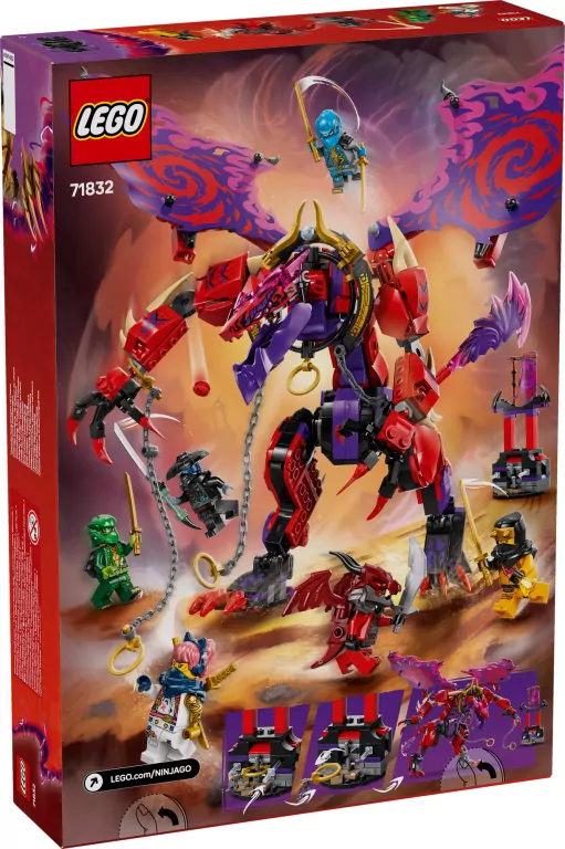 LEGO® Ninjago. Smok chaosu Kiełogrzmot. 71832 - tantis.pl