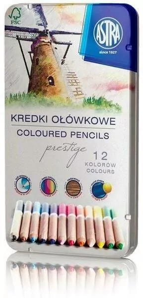 Kredki ołówkowe prestige. 12 kolorów - tantis.pl