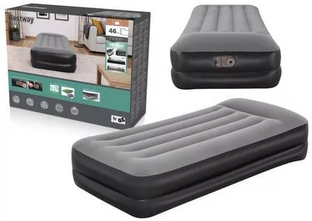 Materac welurowy z pompką elektryczną 191x97x46cm - tantis.pl