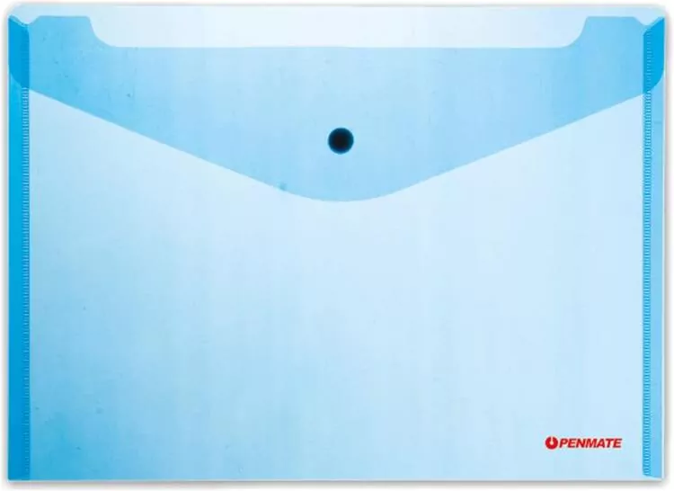 Koperta na zatrzask A4 niebieska - tantis.pl