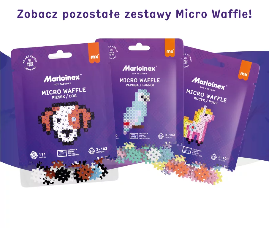 Micro Waffle. Papuga - tantis.pl