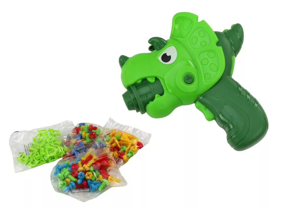 Stolik walizka z klockami DIY Dinozaur - tantis.pl