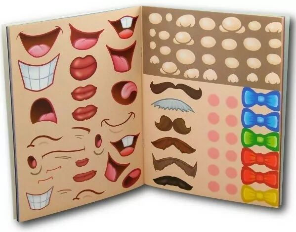 Zabawne portrety. Kreatywna zabawa z naklejkami - tantis.pl