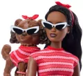 Barbie Jednakowa stylizacja Lalka i piesek - Paski - tantis.pl