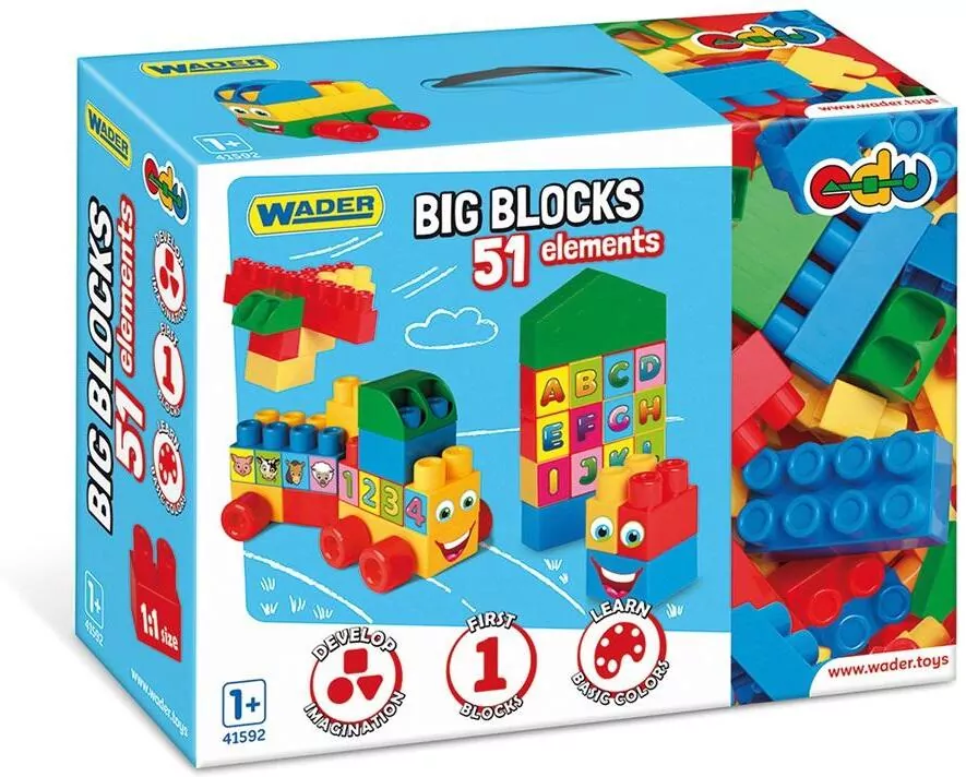 Wader. Big Blocks klocki 51 elementów - tantis.pl