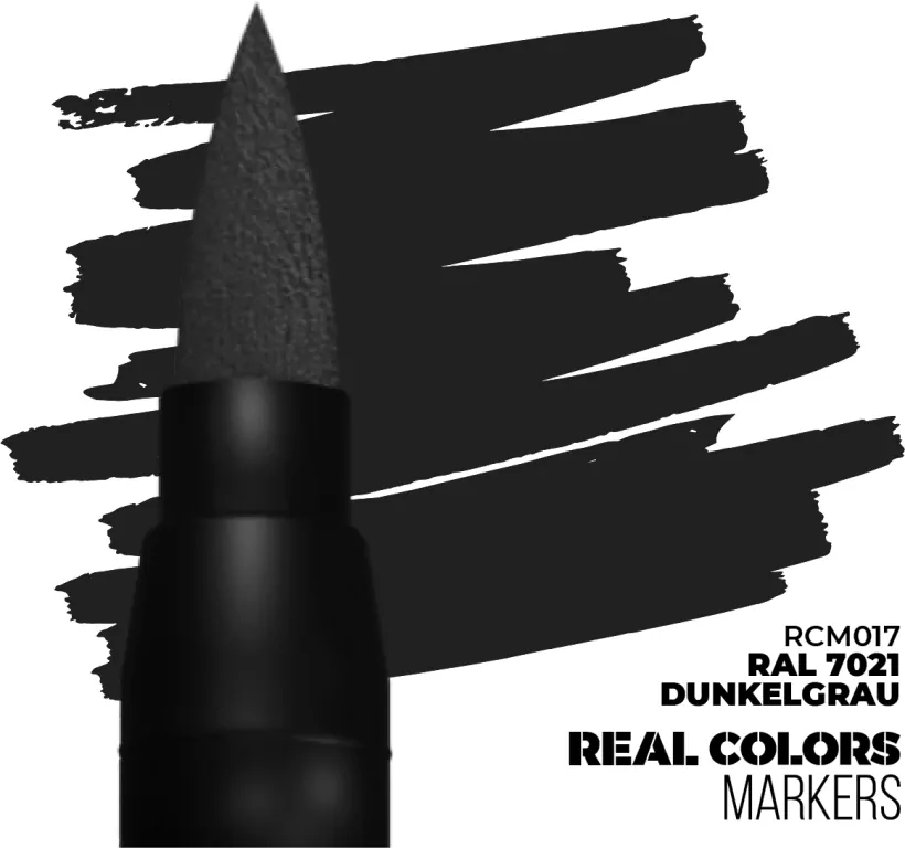 AK Interactive: Real Colors Markers - RCM017 - RAL 7021 Dunkelgrau - tantis.pl